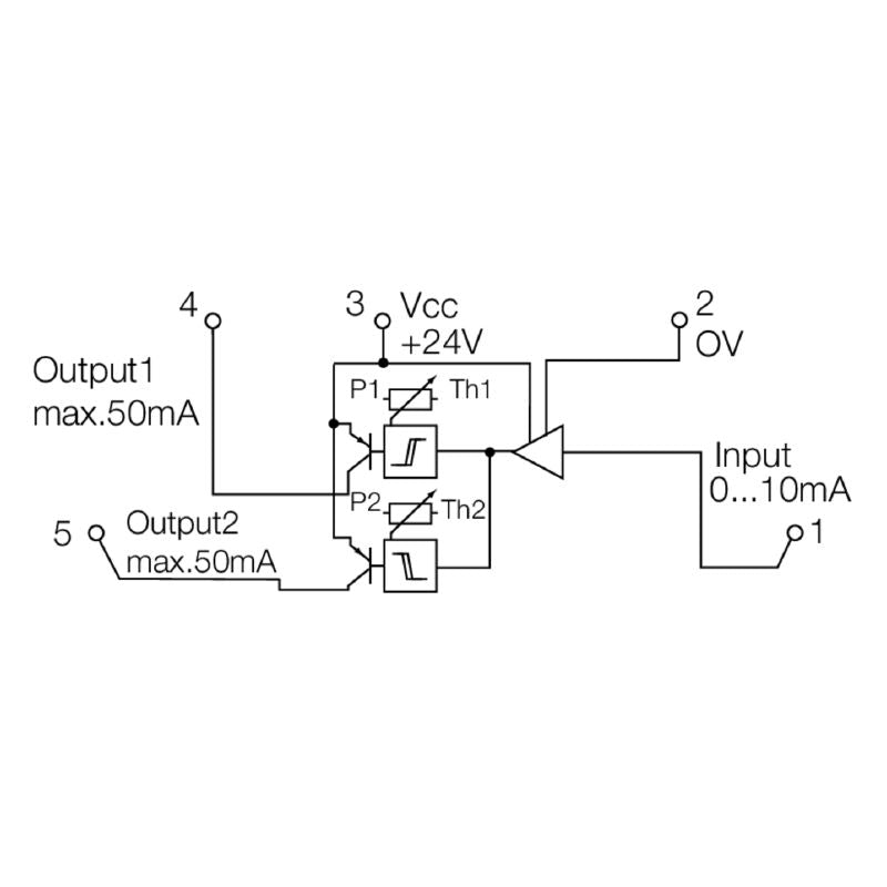 8260280000 - Compact 6mm Trip Amplifier with PNP Outputs and DIP Switches  (Pack of 10)