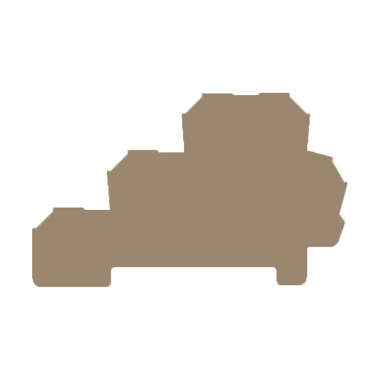 1783800000 - Dark Beige Snap-On End Plate, 47.51mm Height, V-0 Rated  (Pack of 20)