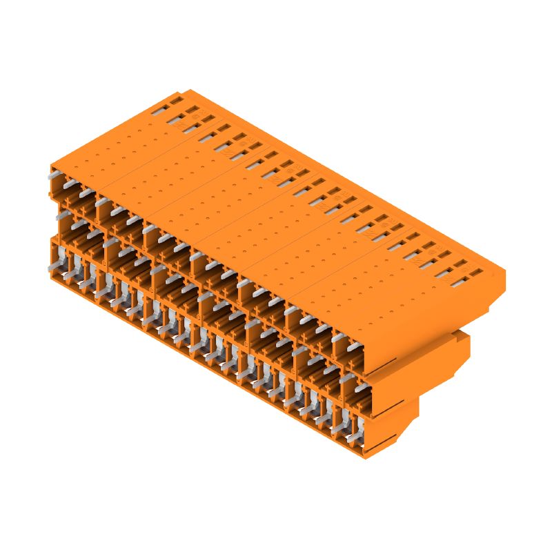 1979220000 - 60-Pole 5.08mm PCB Connector with Orange Solder Pins  (Pack of 5)