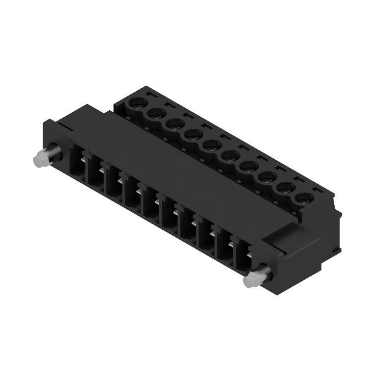 1970800000 - 10-Pole 3.81mm PCB Connector with Clamping Yoke, 180-Degree  (Pack of 50)