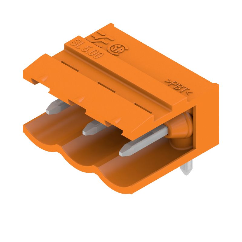 1571140000 - 5mm Pitch 3-Pole PCB Connector with 90° Elbow  (Pack of 100)