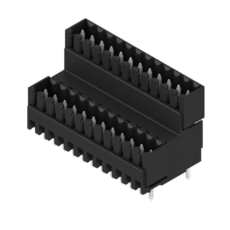 1641780000 - 24-Pole Black PCB Male Header Connector, 3.50mm Pitch  (Pack of 10)