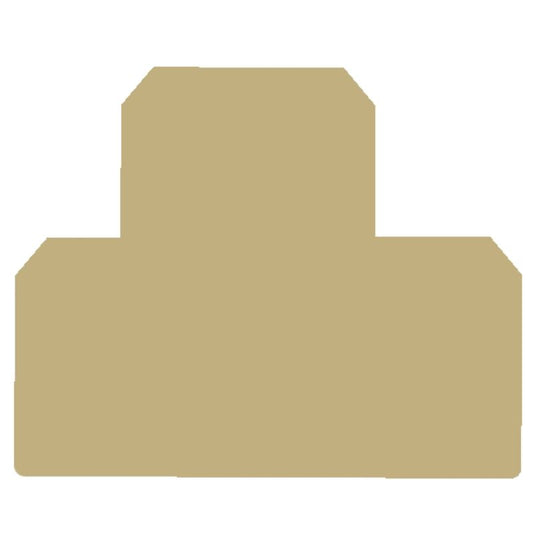 1397160000 - Beige 54mm Terminal End Plate, Snap-On Design, PA 66 Material  (Pack of 20)