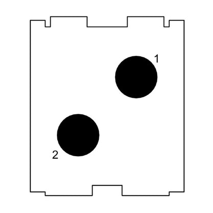 2748280000 - 1000V Polycarbonate Power Module with 2 Poles  (Pack of 2)