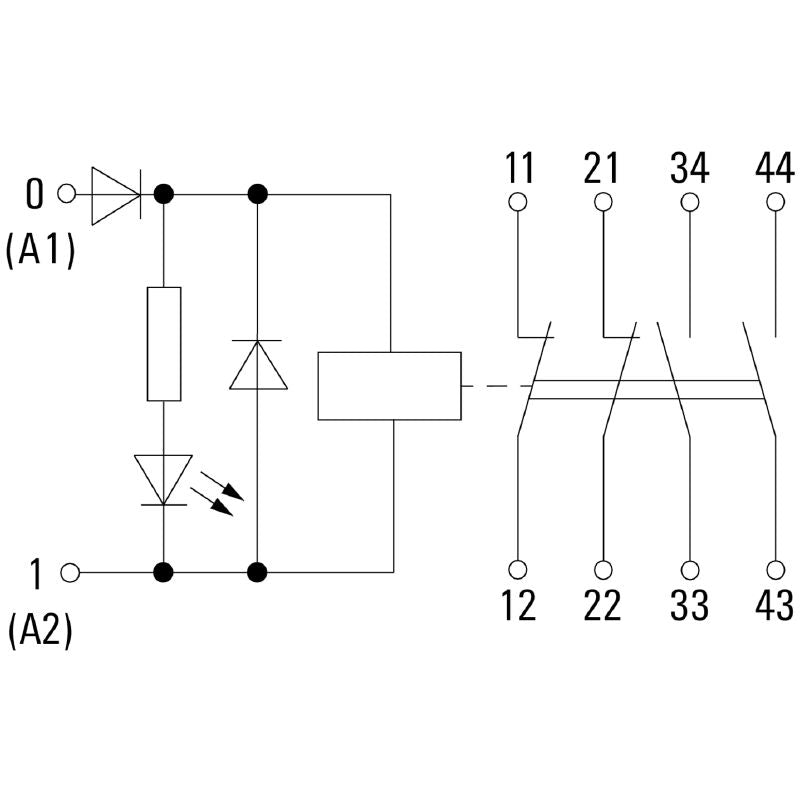 2759080000 - 24V DC Relay Module with 2NO & 2NC Contacts