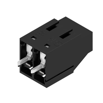 1067560000 - Black 5.08mm PCB Terminal 90° Configuration with Two Poles  (Pack of 168)