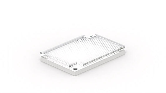 RE6040BA - 60x41mm IP67 Plastic Reflector with Fixing Holes