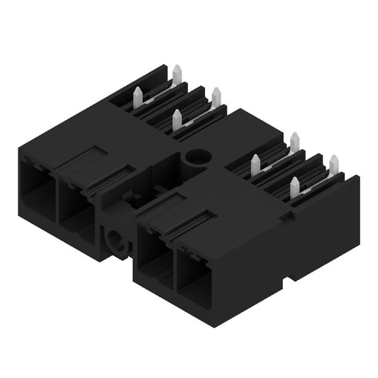 2500250000 - 7.62mm Male Header Connector with Black Box Packaging  (Pack of 50)