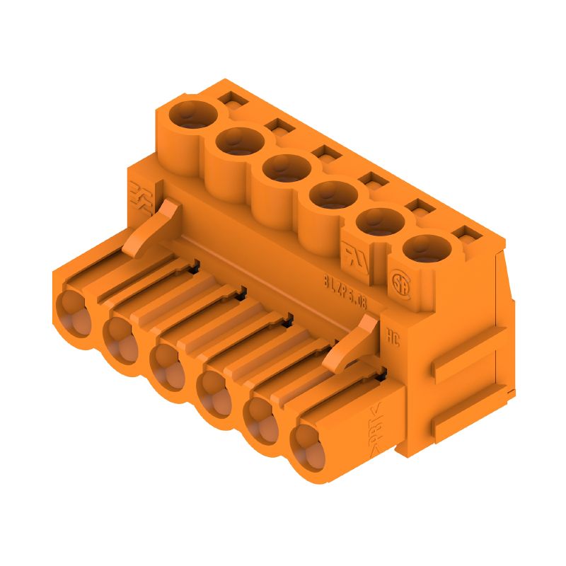 2663240000 - 5.08mm 6-Pole PCB Connector with Clamping Yoke, 180° Orientation  (Pack of 54)