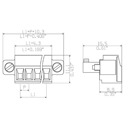 2640810000 - 7-Pole Clamping Connector, OMNIMATE Basic Series  (Pack of 132)