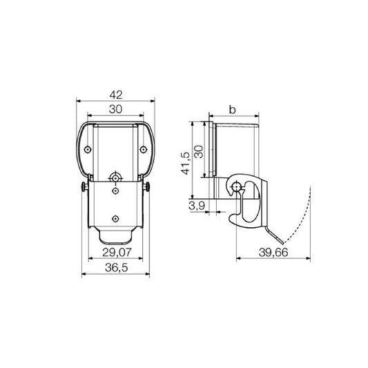 1652420000 - IP65 Bulkhead HDC 07A AWLU for Demanding Environments