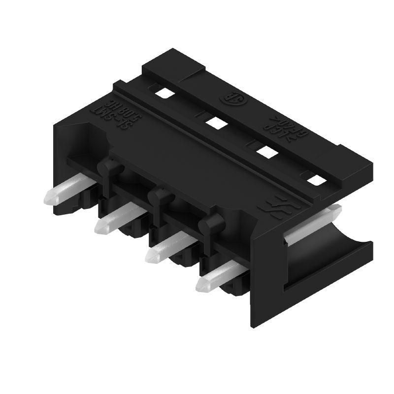 1838000000 - 4-Pole 5.08mm Male Header Connector at 180° Angle  (Pack of 100)