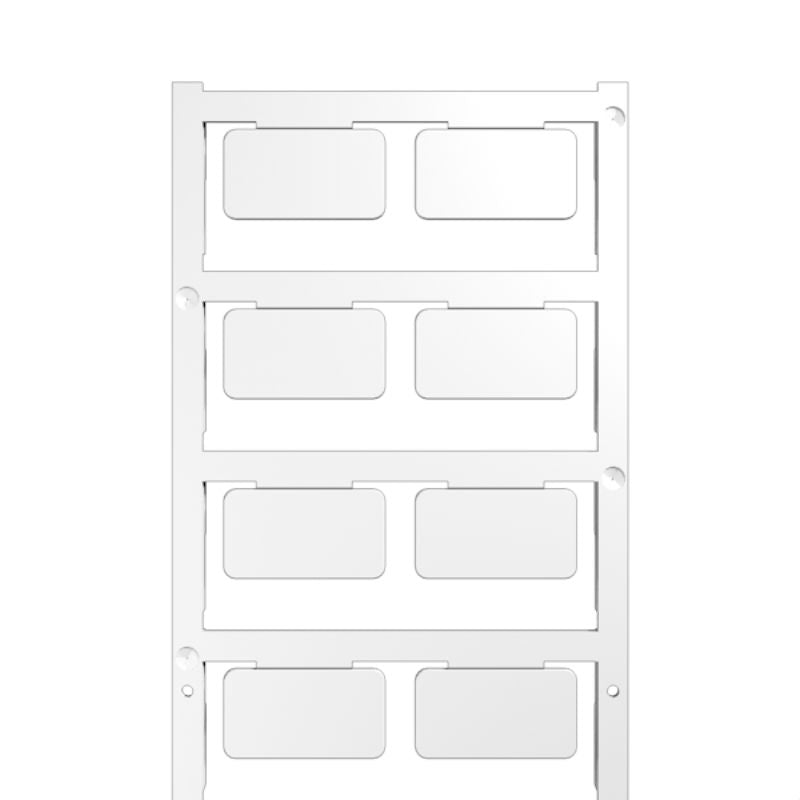 1876770000 - White ClipCard Holder for 15x27mm Device Markers  (Pack of 80)