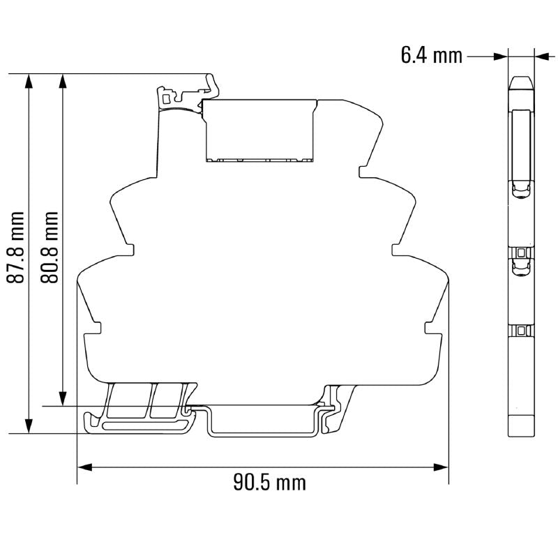 2153080000 - 48V Relay Module with 6A AgSnO Contact  (Pack of 10)