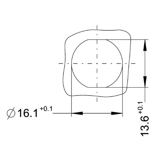 2968050000 - M12 Female Socket Plug, 5 Poles, 0.2m Cable Length