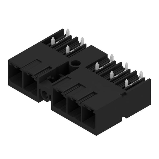 2500280000 - 7.62mm Black 5-Pole PCB Connector with Middle Flange  (Pack of 36)