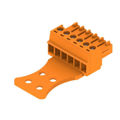 1236280000 - 3.81mm 6-Pole PCB Connector with Clamping Yoke  (Pack of 50)