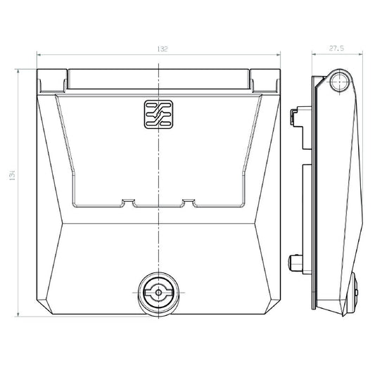 2003180000 - Durable Lockable Double Frame with Zinc Coating