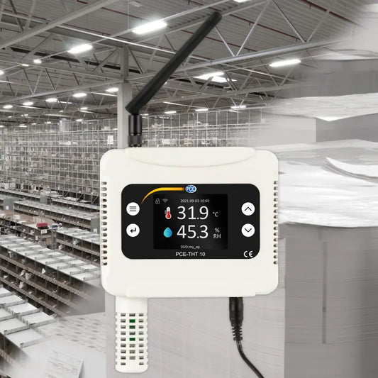 PCE-THT 10 - Wall-Mounted Climate Meter with 12800 Data Points Storage