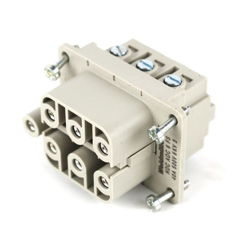 2466800000 - 6-Pole Female Connector, 500V, 40A, Polycarbonate Design