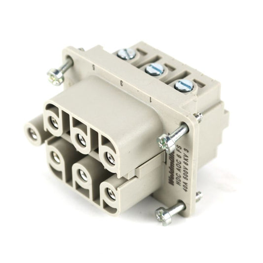 2466800000 - 6-Pole Female Connector, 500V, 40A, Polycarbonate Design