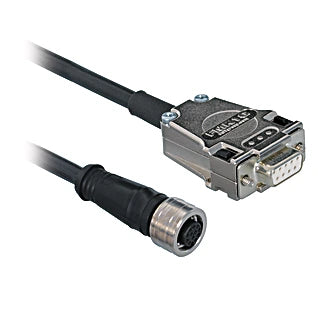 ZAV13R501 - 5m M12 × 1 to DB9 9-pin Connection Cable, Halogen-Free