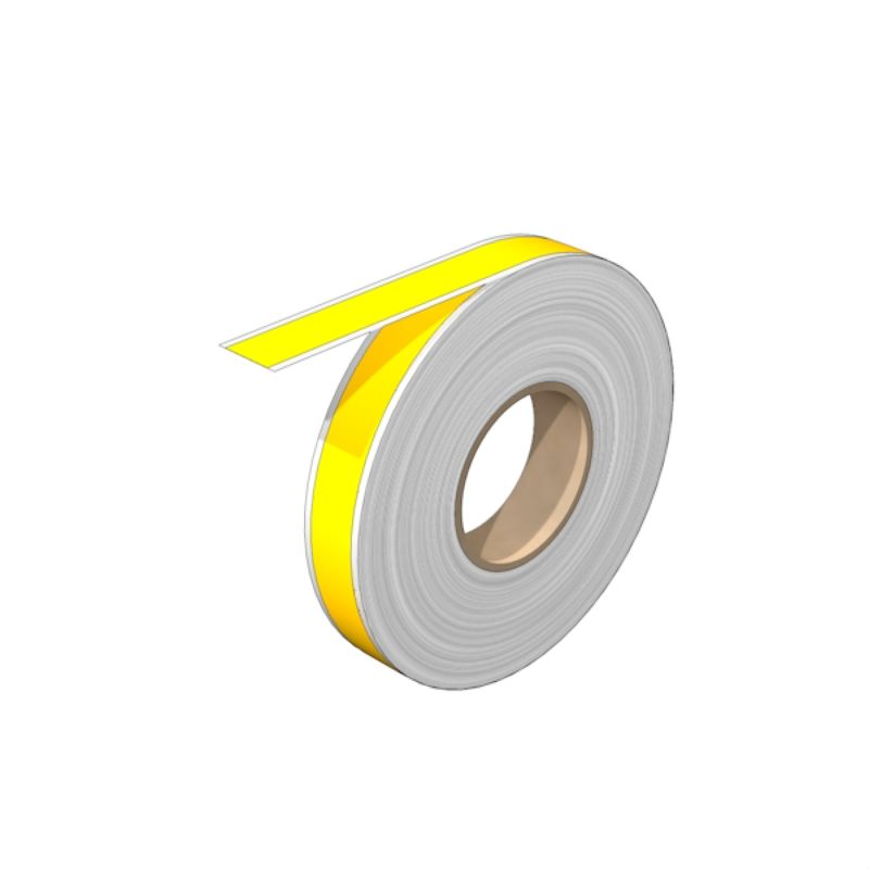 2006580000 - Yellow 12mm Self-Adhesive Marker, 30m Length, ROHS Compliant