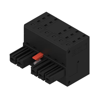 2720590000 - 7.62mm Female PCB Connector with PUSH IN and Tension-Clamp  (Pack of 18)