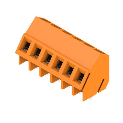 9994570000 - 5.08mm Pitch 6-Pole PCB Terminal, 135° Angle, Orange  (Pack of 50)