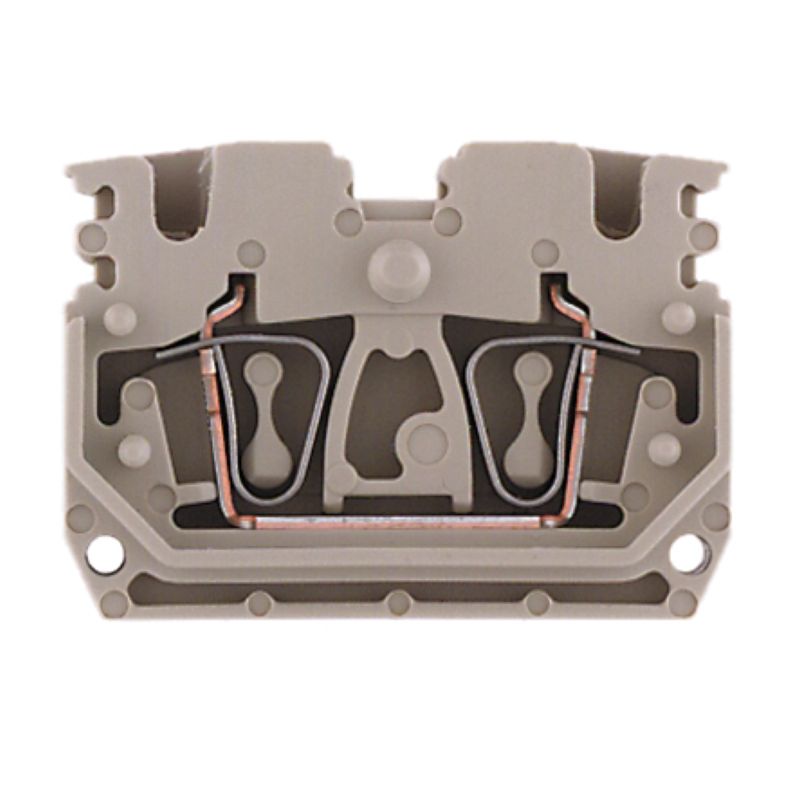 1704350000 - Dark Beige Feed-Through Terminal, 2.5 mm², Tension-Clamp Connection  (Pack of 100)