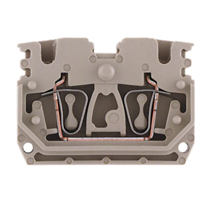 1704350000 - Dark Beige Feed-Through Terminal, 2.5 mm², Tension-Clamp Connection  (Pack of 100)