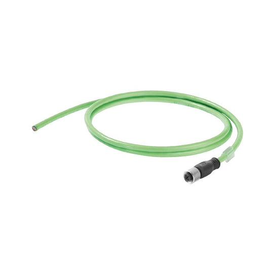1111440200 - 20m PROFINET Dragline Cable with M12 D-Code IP67 Socket