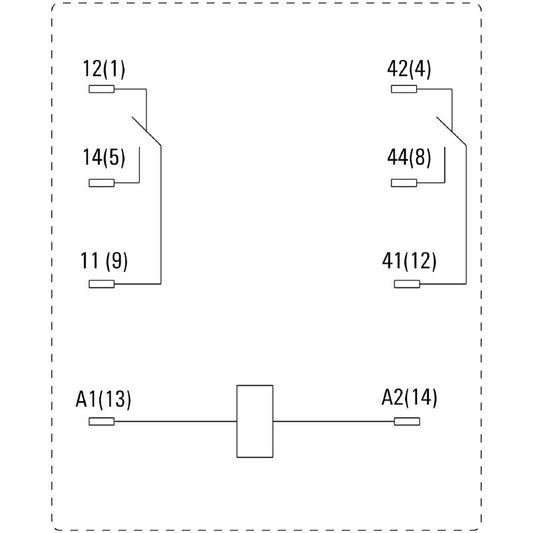 7760056053 - 110V DC Relay with 2 Gold-Plated Contacts  (Pack of 20)