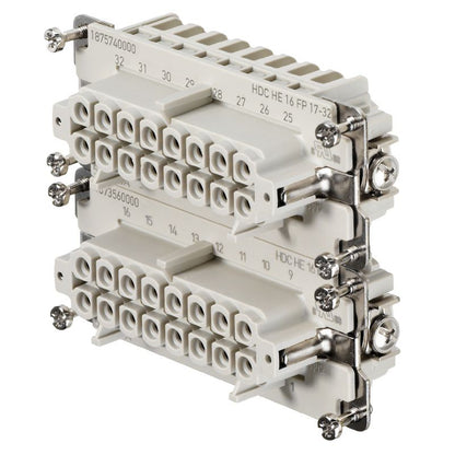 1875740000 - Durable 16-Pole Female Connector for PUSH IN Applications