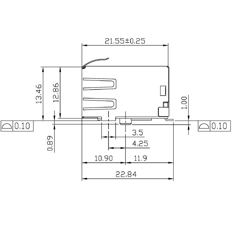 2564450000 - Durable RJ45 Transformer Jack with SMD Connections  (Pack of 220)