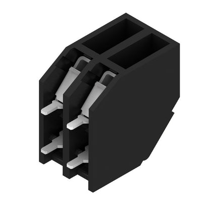 1888450000 - Black 3.81mm 2-Pole PCB Terminal with 135° Angle  (Pack of 175)