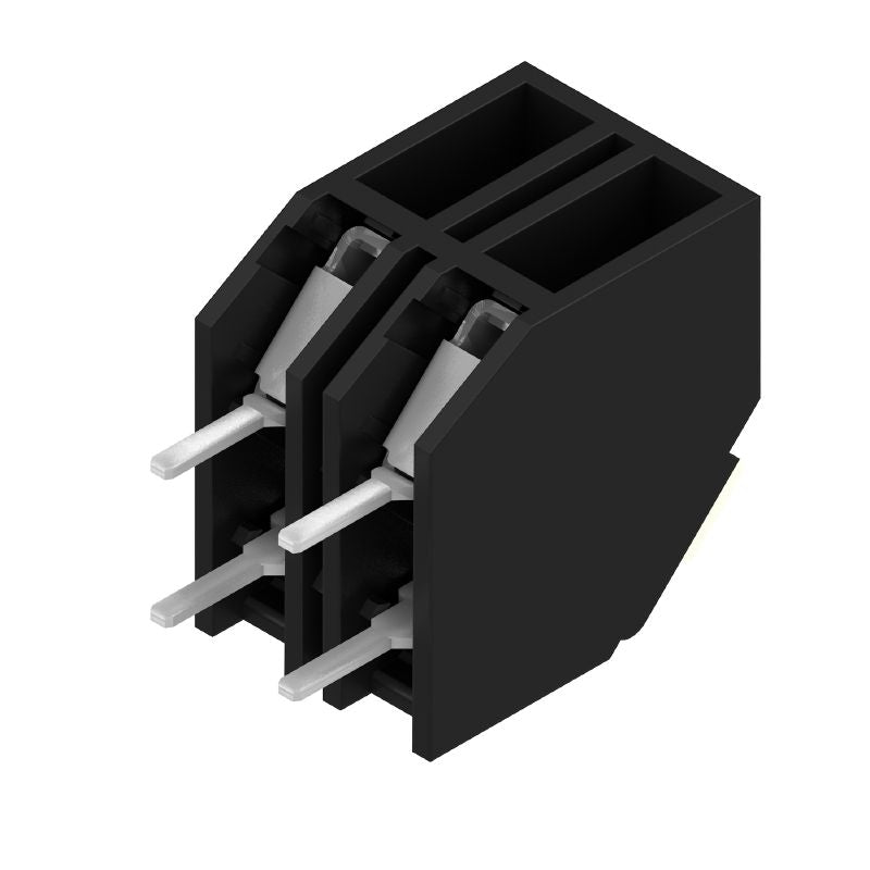 1885020000 - Black 5.08mm PCB Terminal, 2-Pole, 135° Angle, 3.5mm Pins  (Pack of 59)
