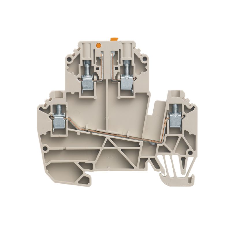1247310000 - 2.5 mm² Dark Beige Terminal Block with 4 Connections  (Pack of 50)