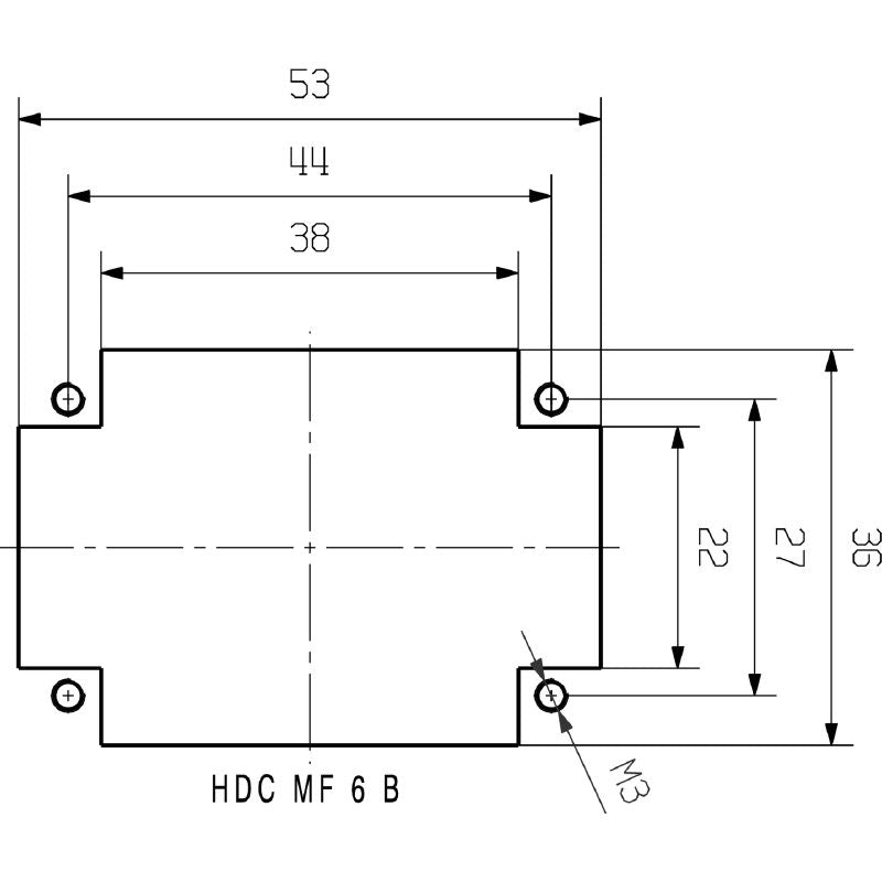 1428940000 - Diecast Zinc Connection Device, 51mm Width, ROHS Compliant