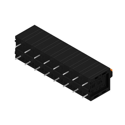 2774490000 - 8-Pole Black PCB Terminal, 3.5mm Pins, 1000V, Push-In Mechanism  (Pack of 25)