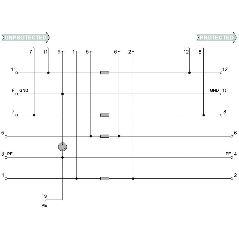 8924260000 - Flange-Mounted Surge Protection Base with Coding System