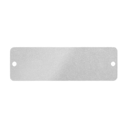 1327830000 - Chrome-Coated Aluminum Device Markers, 27x85mm, RoHS Compliant  (Pack of 80)
