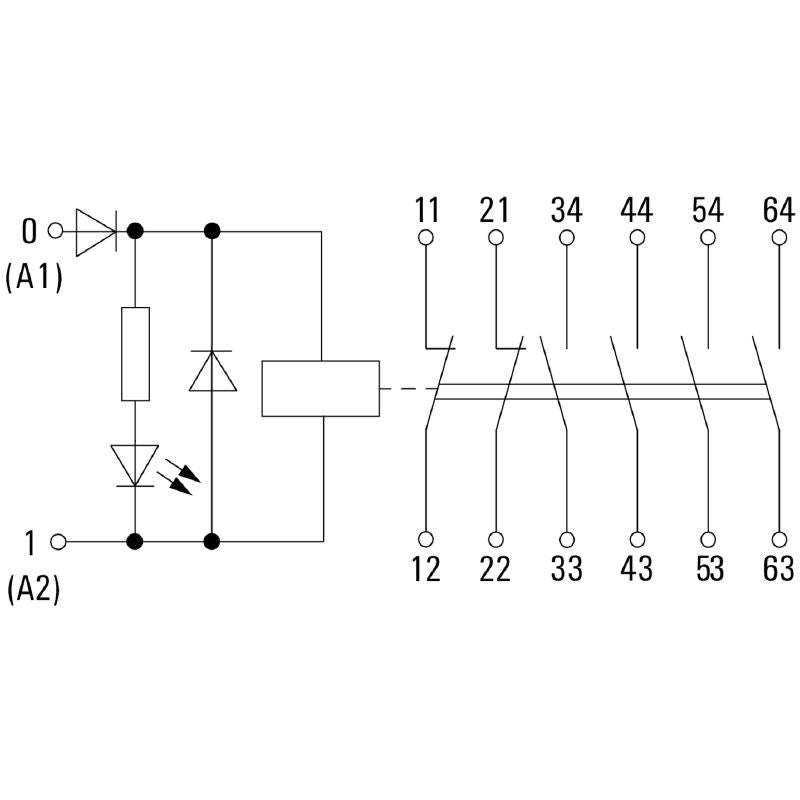 2759090000 - 24VDC Relay Module with 4NO/2NC Contacts, 6A Capacity