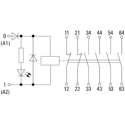 2759090000 - 24VDC Relay Module with 4NO/2NC Contacts, 6A Capacity