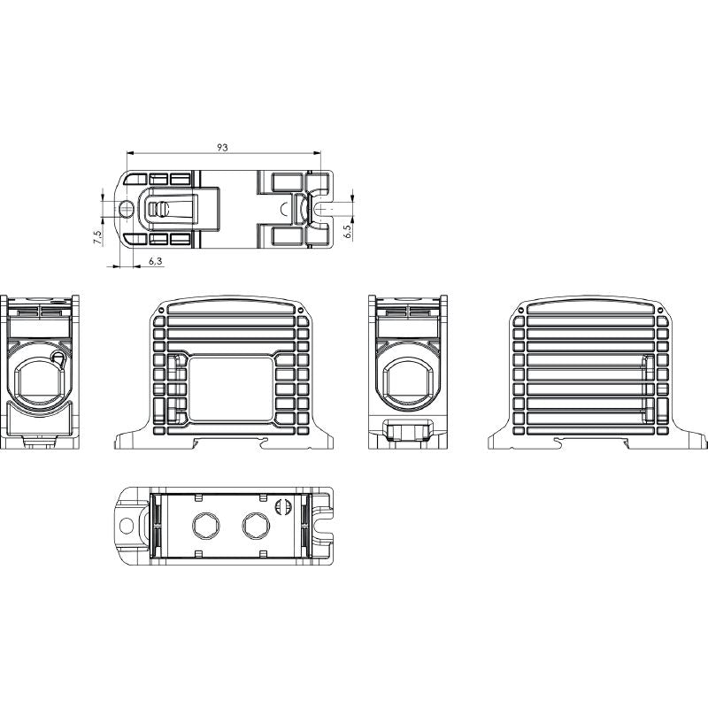 2502760000 - Blue Distributor Terminal 185 mm², 353 A, 1 Level