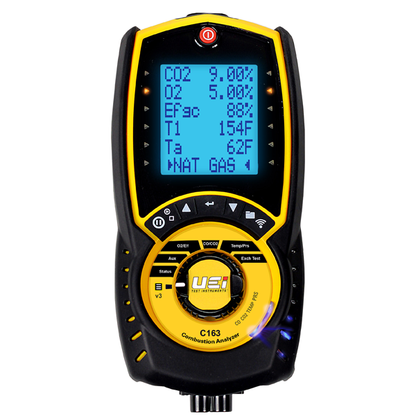C163KIT Residential/Commercial Combustion Analyzer Kit w/ Pressure/Printer