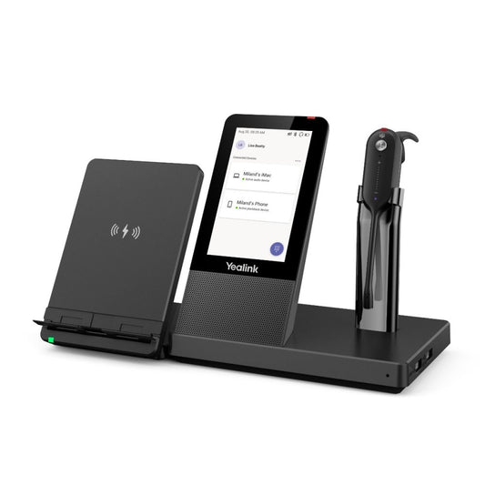 WH67-TEAMS - Yealink WH67 DECT Wireless Headset with Qi Charger & Touchscreen