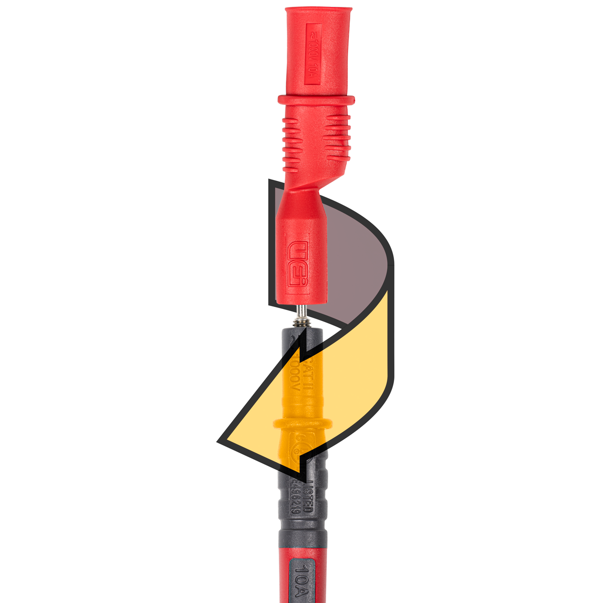 DL589, DL599 CATIV Silicone Test Leads w/ ABP3 Back Probe Test Leads
