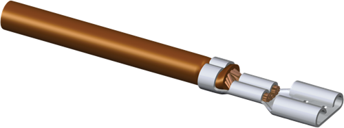 1830643 - 4.8mm Flat Plug Module Insert, Durable Design