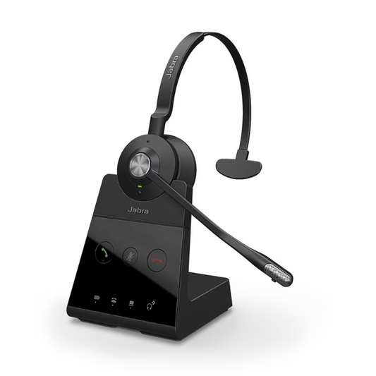 9653-553-125 - Wireless Mono Headset with Noise-Canceling Mic, 150m Range
